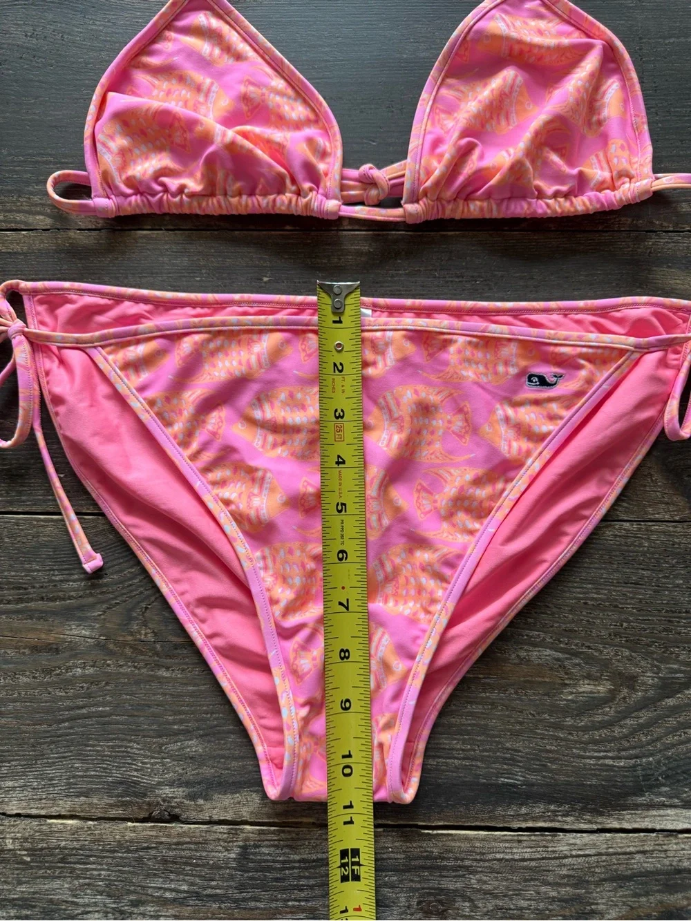 🎣 Vineyard Vines Fish Print Bikini Set | Pink Coral NWT